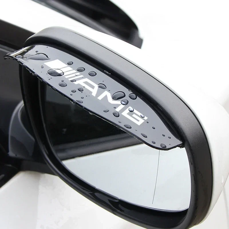 2 Stuks Auto Achteruitrijcamera Zijspiegel Regenplank Wenkbrauw Guard Zonneklep Voor Mercedes Benz Amg C180 S200 S300 W176 W246 W205 W213