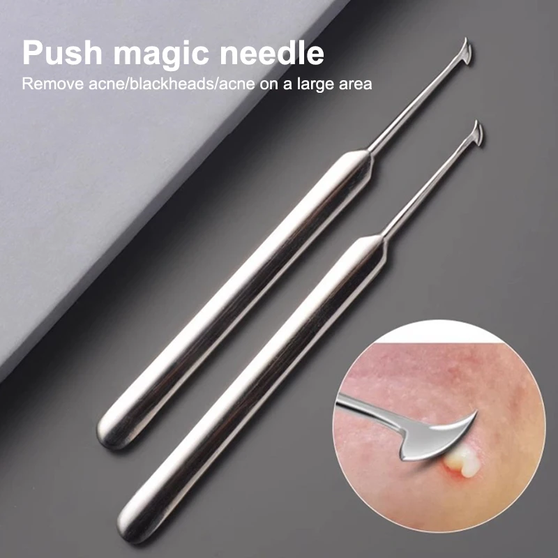 Blackhead Remover Comedones Extractor Removal For Blemishes Whiteheads Removal Facial Skin Care With Box Acne Needle Tool