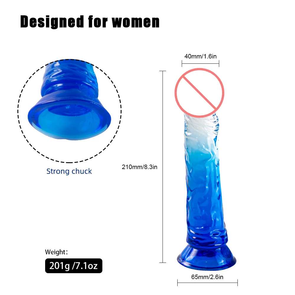 Consoladores enormes de gelatina realista para mujeres adultas, vibrador de silicona 18, consolador con ventosa de cristal, pene, tapón Anal,