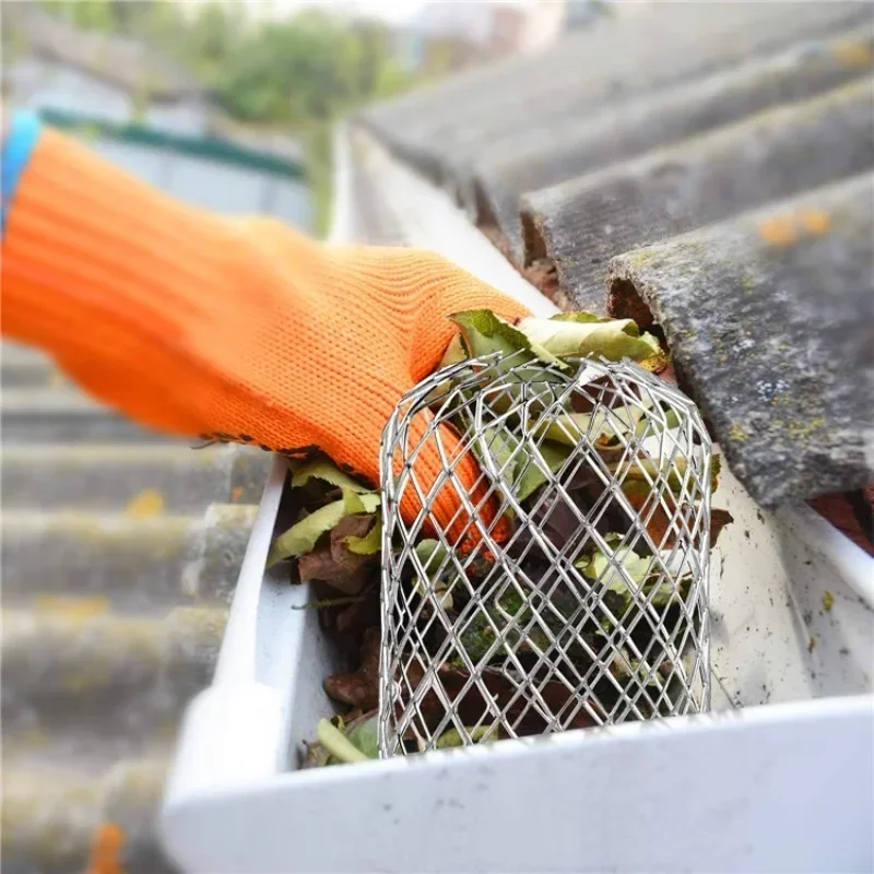 Roof Gutter Filters Universal Aluminum Wire Filter Strainer Expandable Mesh Trap Guards Pipe Preventing Blockage Leaves Debris