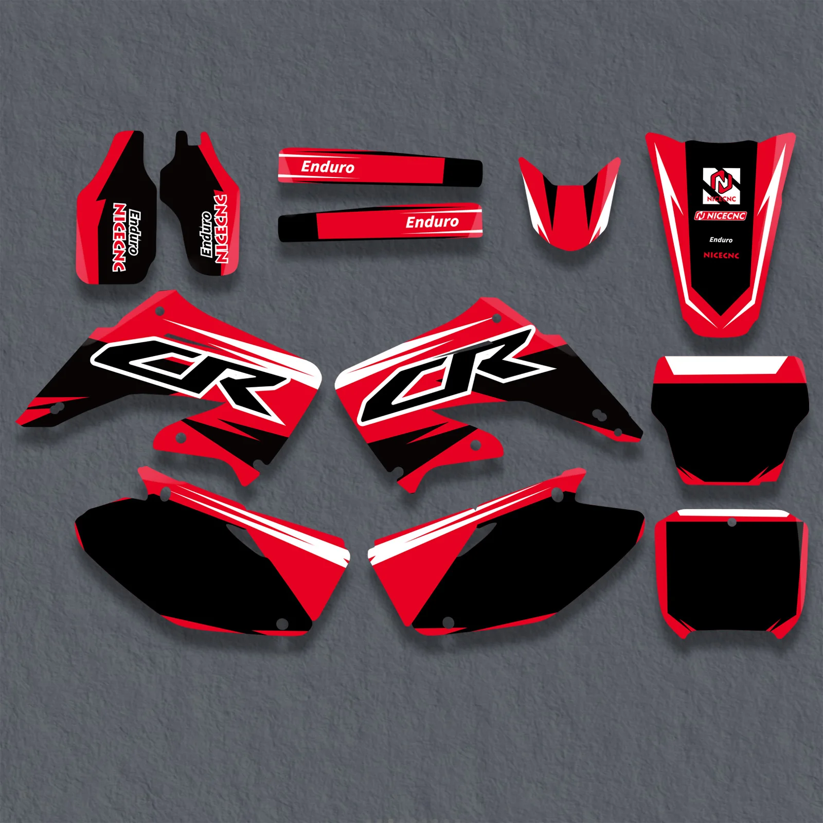 

For Honda CR125 CR250 CR 125 CR 250 2002-2012 2011 2010 2009 2008 Motorcycle Fairing Graphics Background Decal Sticker Customize