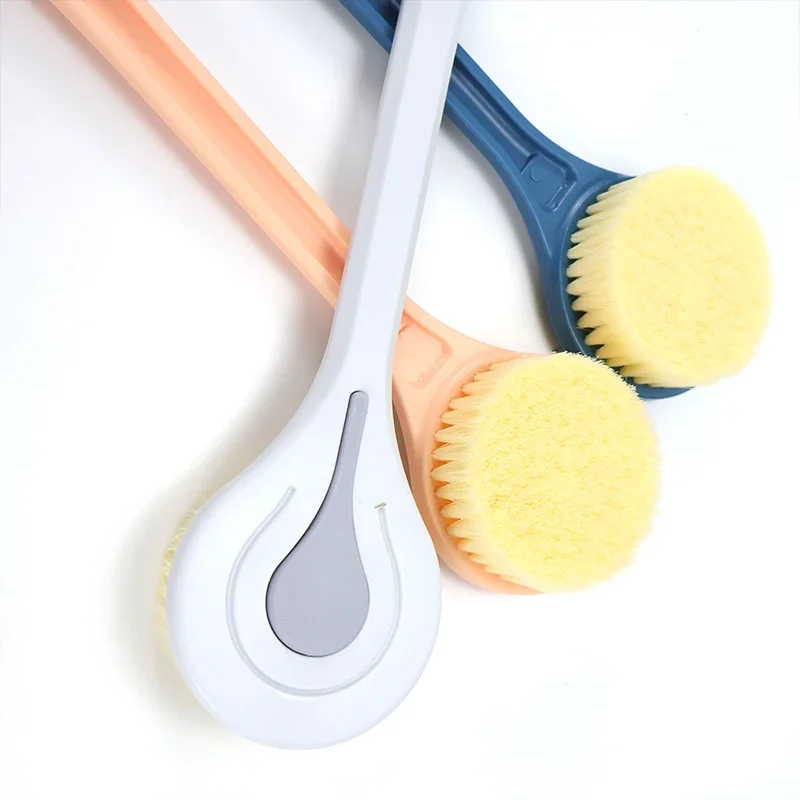 

Long-Handle Bath Brush with Soft Bristles for Exfoliating & Back Scrubbing. Easy Reach & Effective Cleaning.