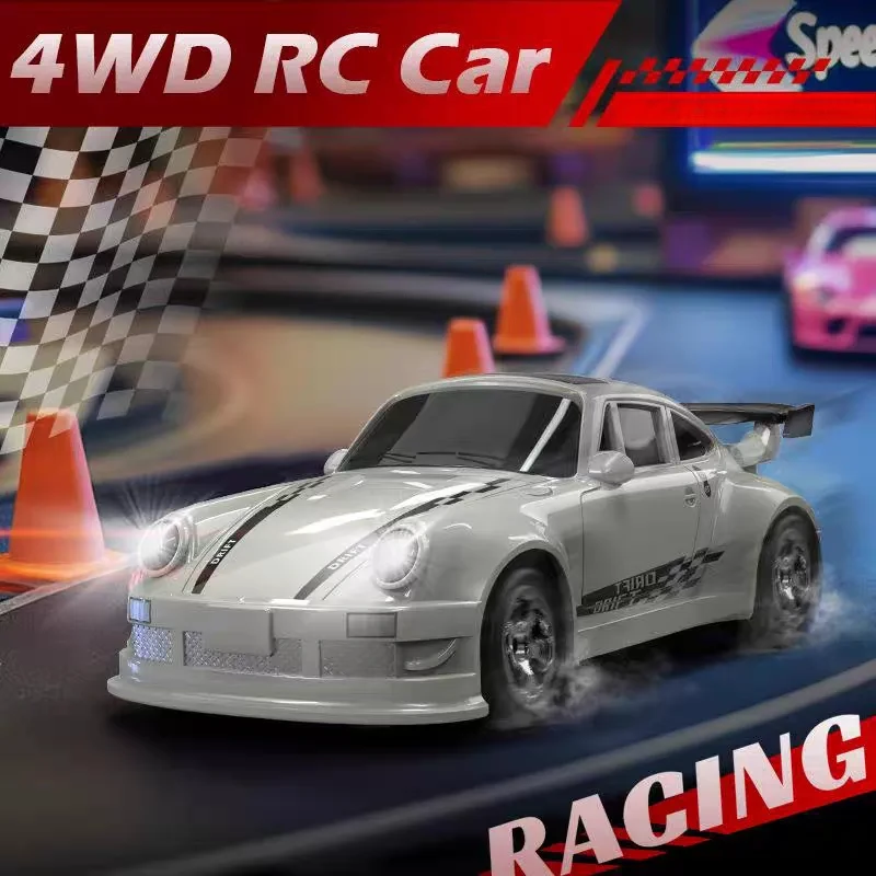 1/64 KF20 4WD RC Drift Racer 2.4G Mini Desktop GTR Model Simulation Toy Car Collector's RC Enthusiast Ornament view 4