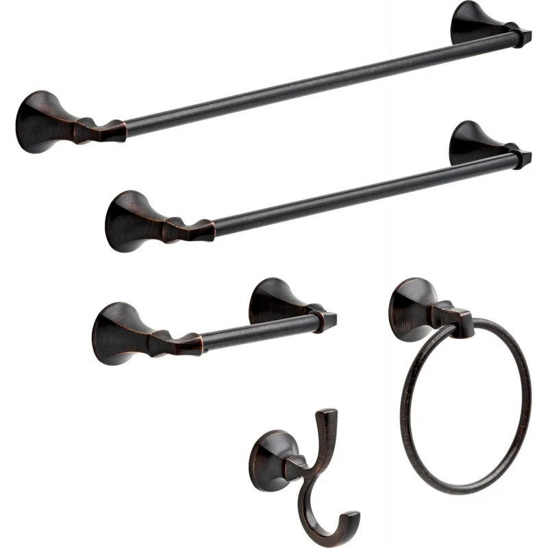 Rubber Limited 76418-RB Ashlyn 18-in Wall Mount Towel Bar Bath Hardware Accessory in Venetian Bronze