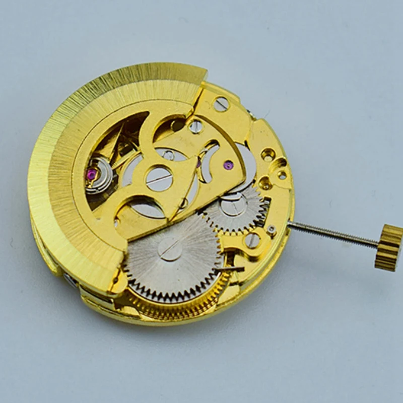 Gold Skeleton 2004 Movement Ordinary Pendulum Adjustment Radiation Pattern Fully Automatic Watch Movement