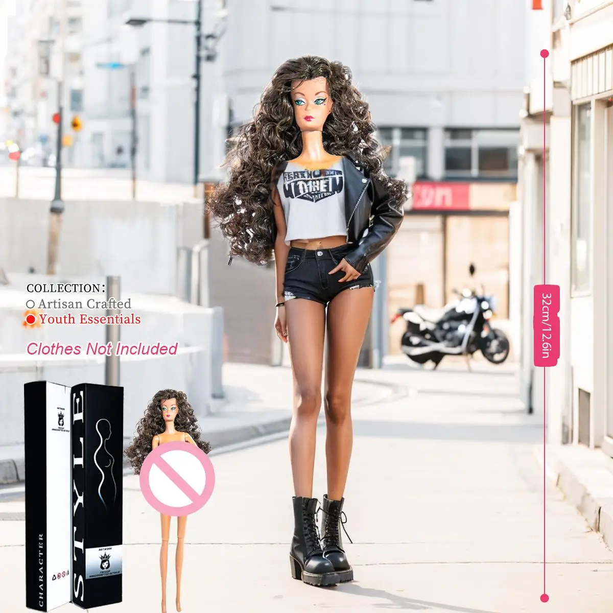 

Коллекционная фигурка 12,6 дюйма 1/6, супермодель, 12-суставная шарнирная кукла с реалистичным макияжем, профессиональный BJD/MJD