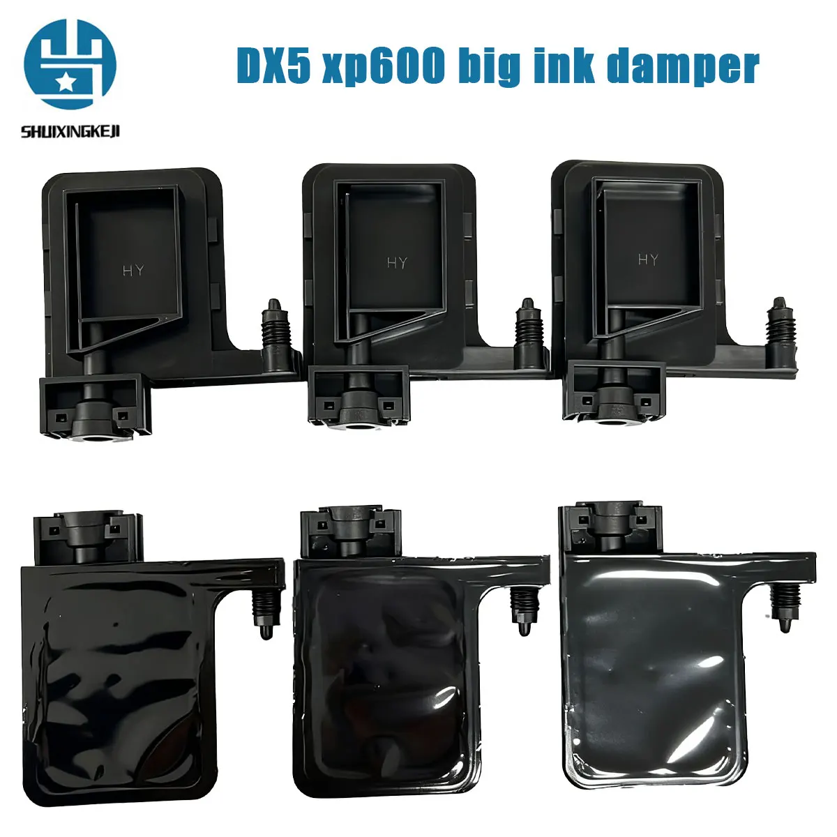 

10pcs Black DX5 xp600 big ink damper Ink Damper Dumper Filter for EPSON DX5 XP600 4720 I1600 printhead