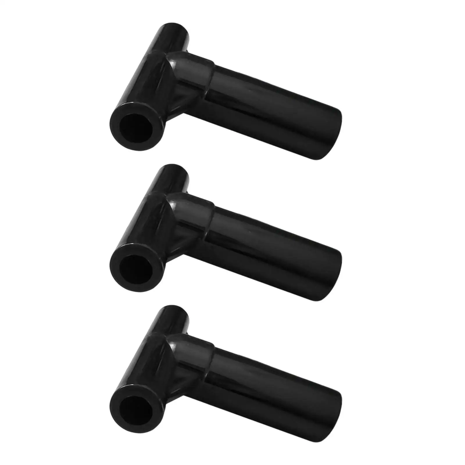 

3x Trampoline Enclosure Pole End Caps Premium Quick Connect T Tube Reusable Trampoline T Joint Parts Accessories for Outside