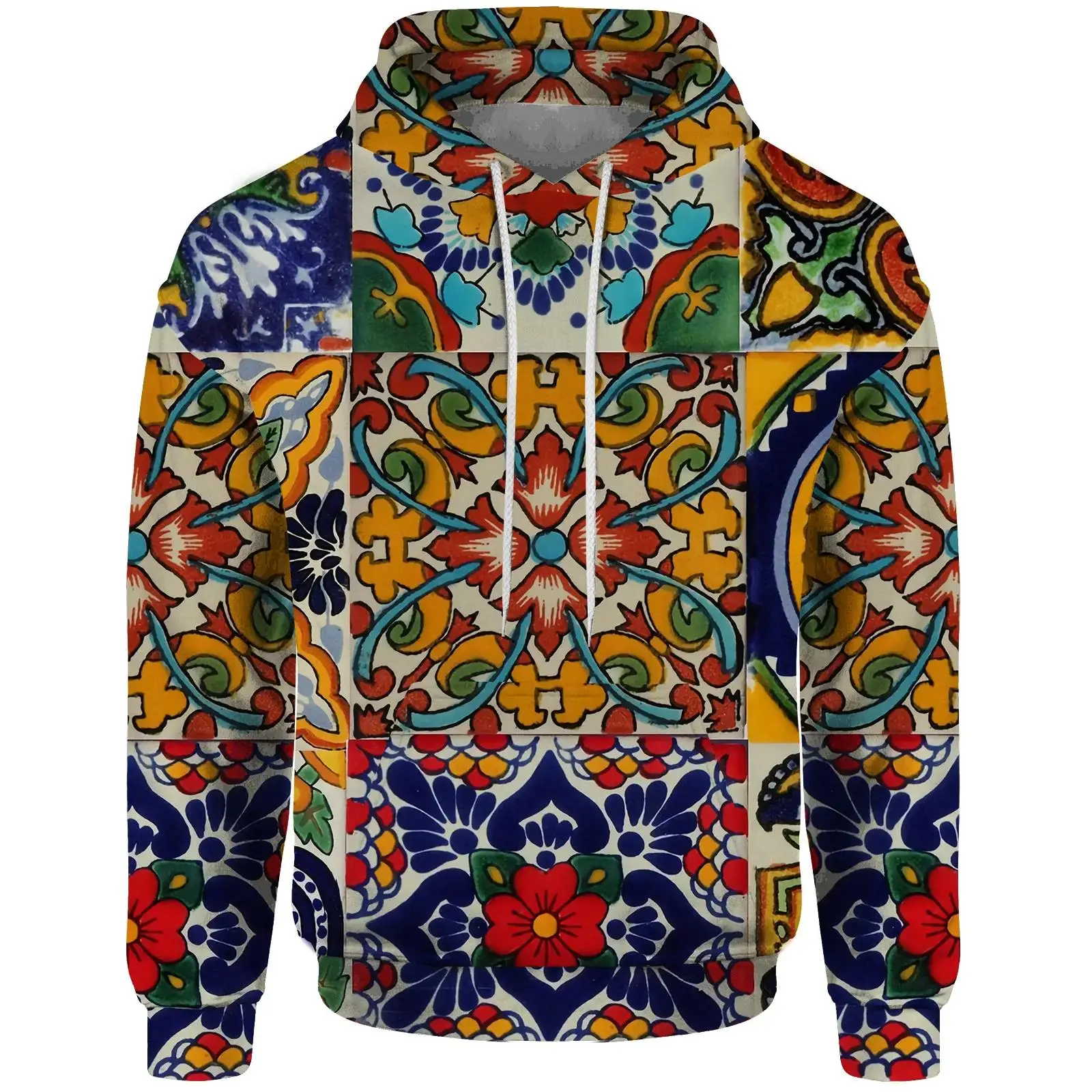 Graffiti Painting Sweatshirt Man Hoodie Oversized Men Hoodies 3D Digital Printing Trendy Men's Hooded Sweatshirt Clothes Graphic
