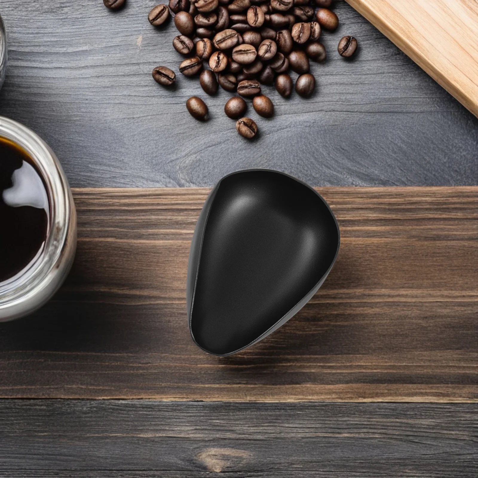 صينية جرعات حبوب البن من الفولاذ المقاوم للصدأ مقلاة وزن لمقياس سهلة التنظيف أداة الحجامة القهوة وعاء جرعات الإسبريسو المحمولة #4