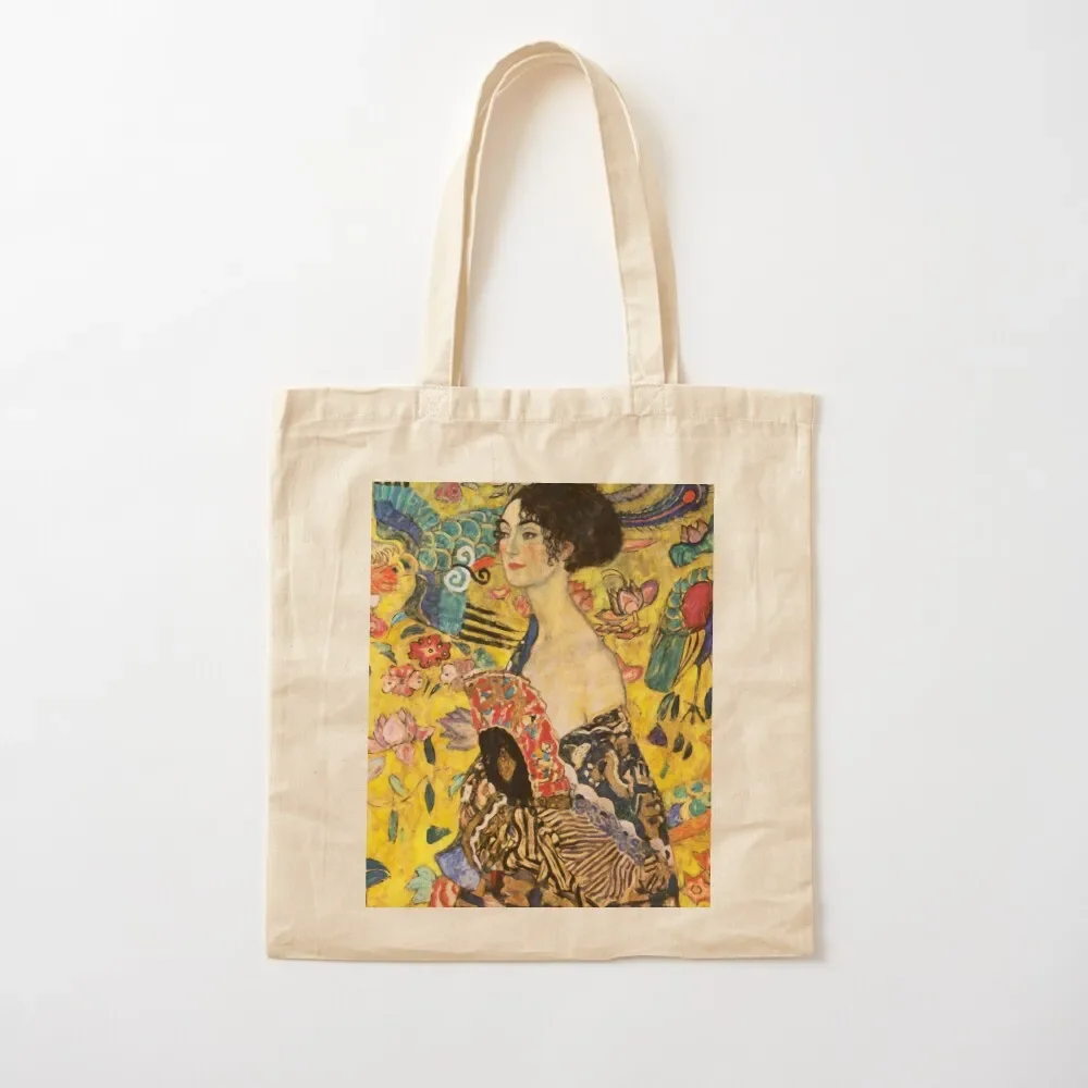 

Lady with Fan by Gustav Klimt Tote Bag eco pack tote bag screen Tote Bag