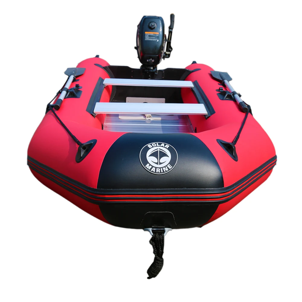 Solarmarine 3m 4 Person PVC Inflatable Fishing Aluminum Bottom Assault Boat For Scuba Diving