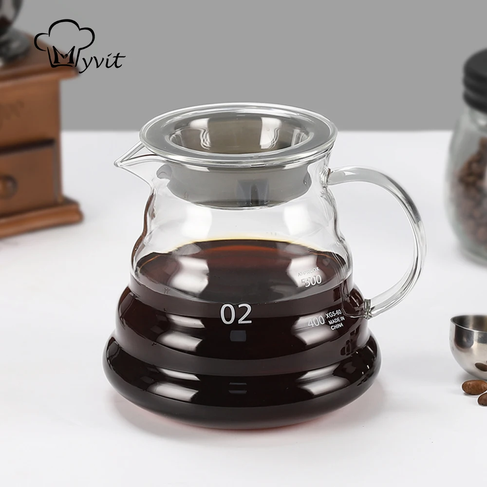 

Glass Coffee Pot With Filter Drip Brewing Hot Brewer Coffee Pot Cloud Shaped Kettle Coffee Brewer Utensils Teapot 600ml