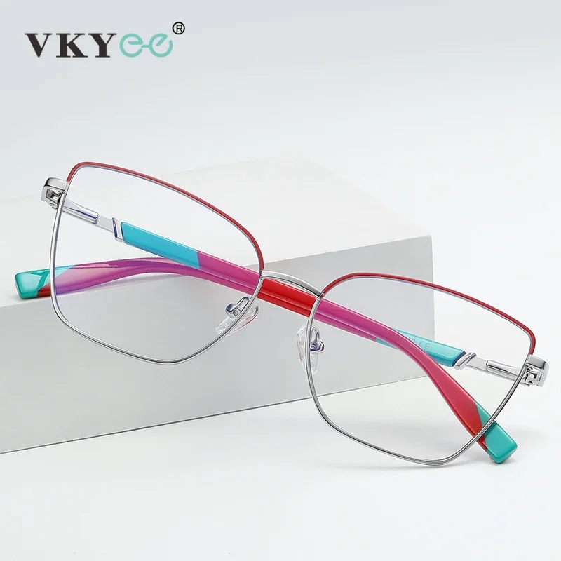 VICKY Women Cat Eye Blue Light Blocking Glasses for Women Classic Computer Gaming Glasses Anti-Blue Light Ray Eyeglasses