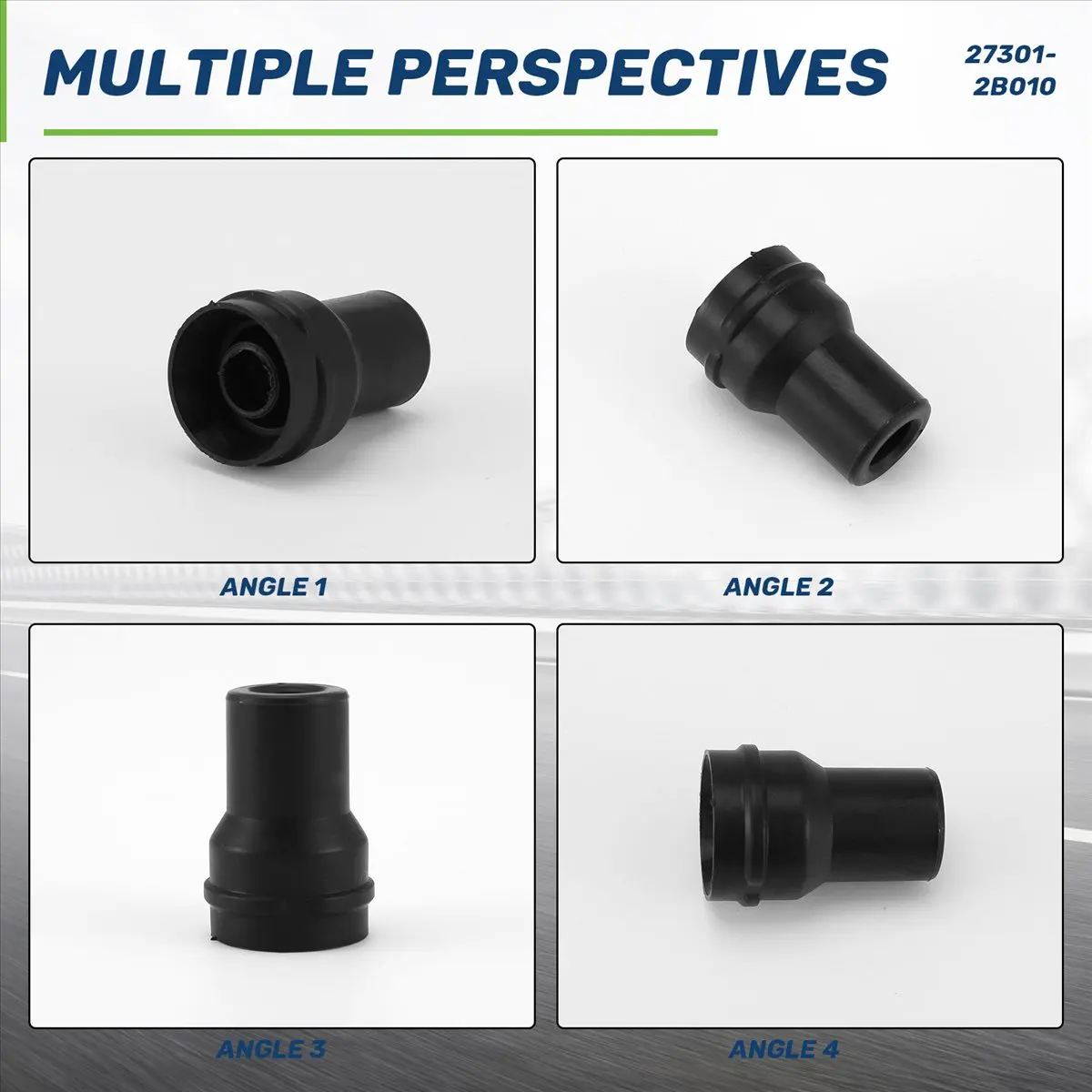 #57C (Black)4Pcs/Set Spark Plug Cap Connector Ignition Coil Rubber for Kia Soul,Automotive Parts & Accessories