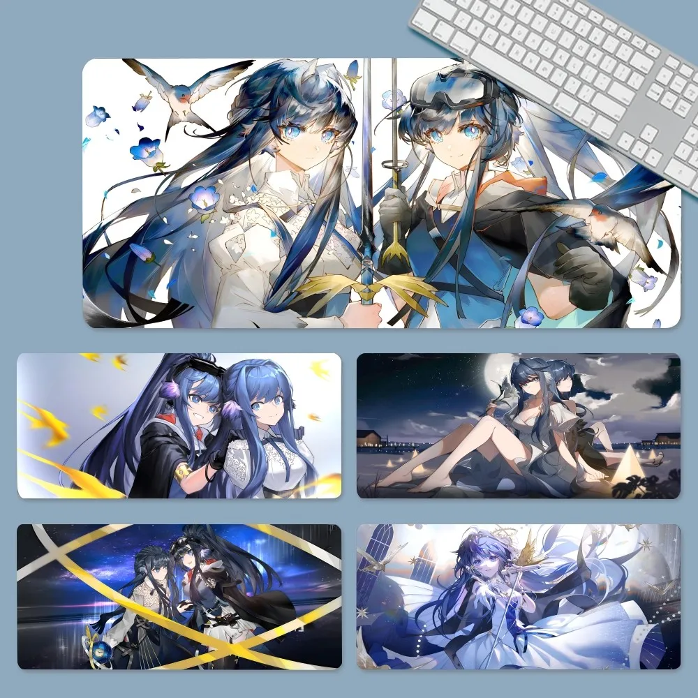 Anime Arknights Astgenne Mousepad Large Gaming Mouse Pad LockEdge Thickened Computer Keyboard Table Desk Mat