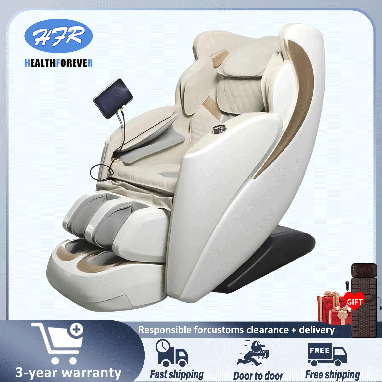 massage chair shiatsu massage with Heating Airbags Bluetooth Speaker Zero Gravity Massage Chair 3 Year Warranty Office Massage