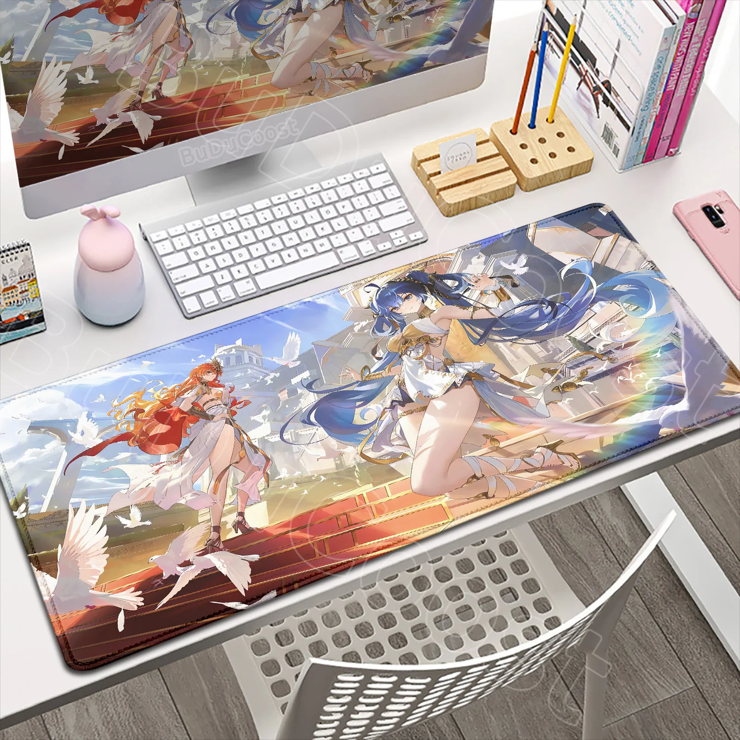 Nowa tapeta 2026 Augusta Luno Wuthering Waves Podkładka pod mysz Akcesoria do gier Mata pod klawiaturę Mata na biurko do laptopa HD Anime — zdjęcie produktu 3