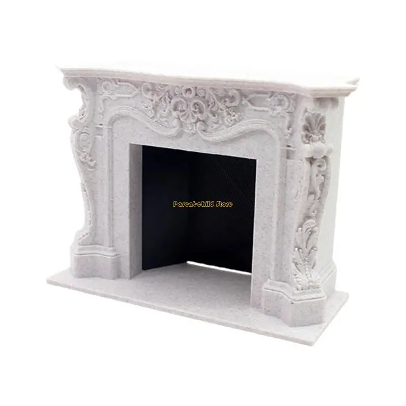 

WXTD Fireplaces Miniature Dollhouses Display Accessory 1/12 Scale, Realistic Zakka Dollhouses Miniature