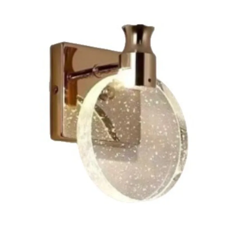 

Bedroom bedside lamp creative minimalist living room TV background wall lamp light luxury bubble crystal