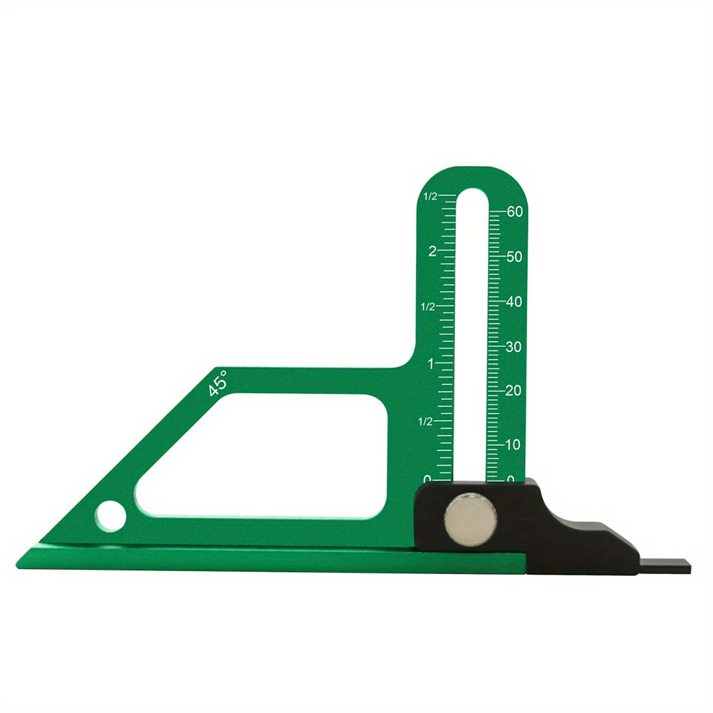 木工高さゲージ高さ測定ツール木工用高さゲージ調整可能な高さゲージ-45-度ブレード測定