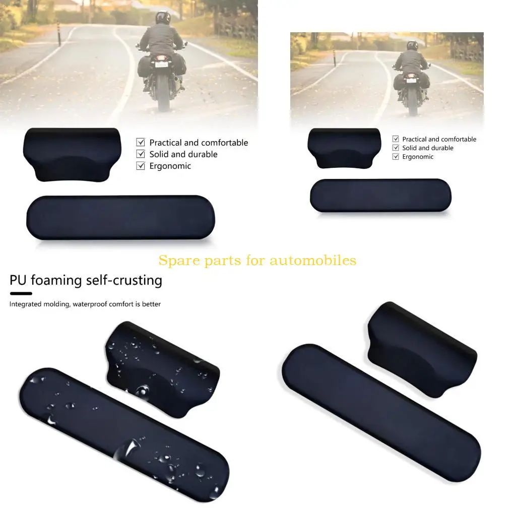 

H58F Weatherproof Motorcycle Storage Box with Comfort Passenger Backrest Cushion Pad for 22L Case Rear Trunk Travel Accessory