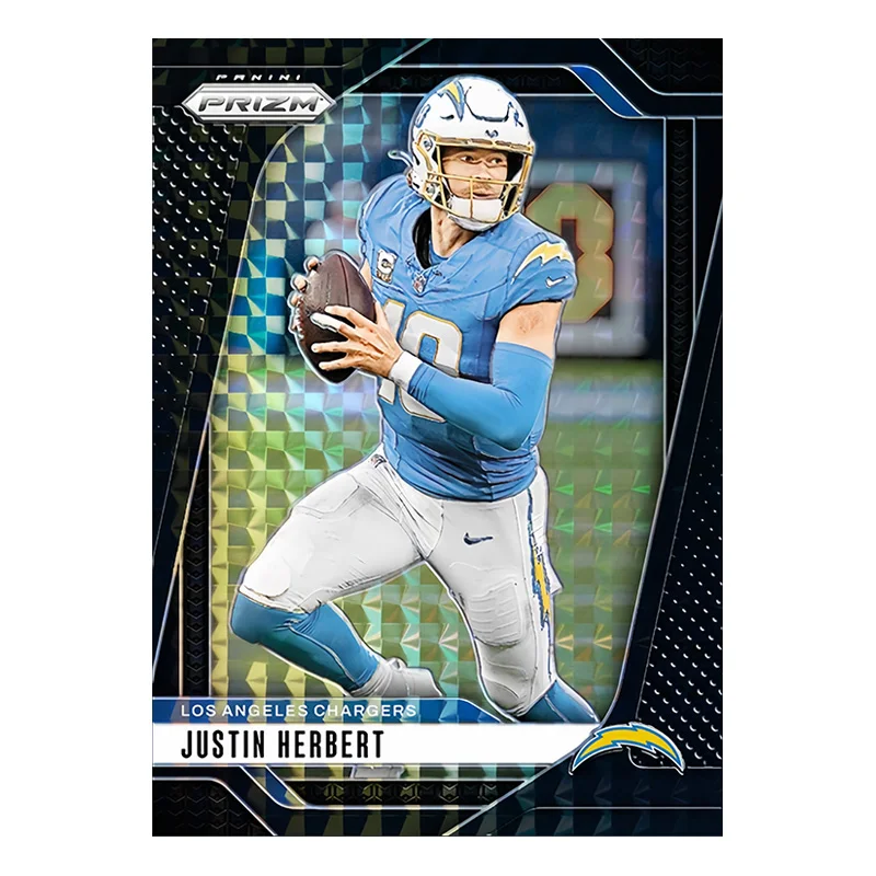 Panini 2024 Nfl Base Prizm Black Finite Josh Allen Joe Burrow Justin Herbert Diy Homemade Rugby Star Trading Card Gift Collect - Image 5