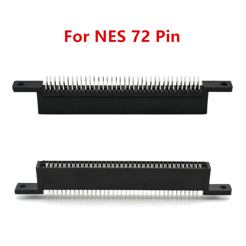 72 دبوس موصل محول ل NES استنساخ وحدة التحكم لعبة خرطوشة فتحة للبطاقات المقبس استبدال إصلاح أجزاء الألعاب الملحقات