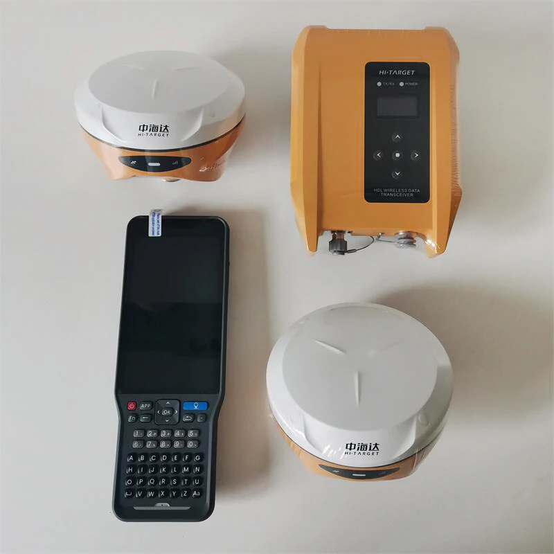 In Stock V300 Gps Rtk GNSS Receiver Base and Rover Complete Set Land Survey Equipment 1408 Channels High Precision Measurement