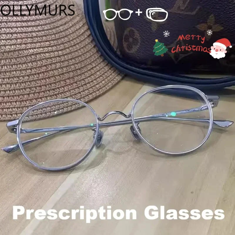

KIZN Anti Blue Light Computer Prescription Glasses Women Men Fashion Round Eyeglasses Quality Myopia Photochromic Eyewear