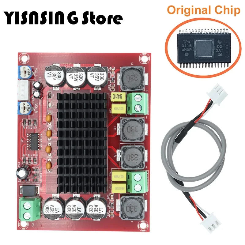 Original Chip TPA3116 D2 XH-M543 12V 24V 120W * 2 Dual Channel Digital Power Audio Amplifier Board 120W x2