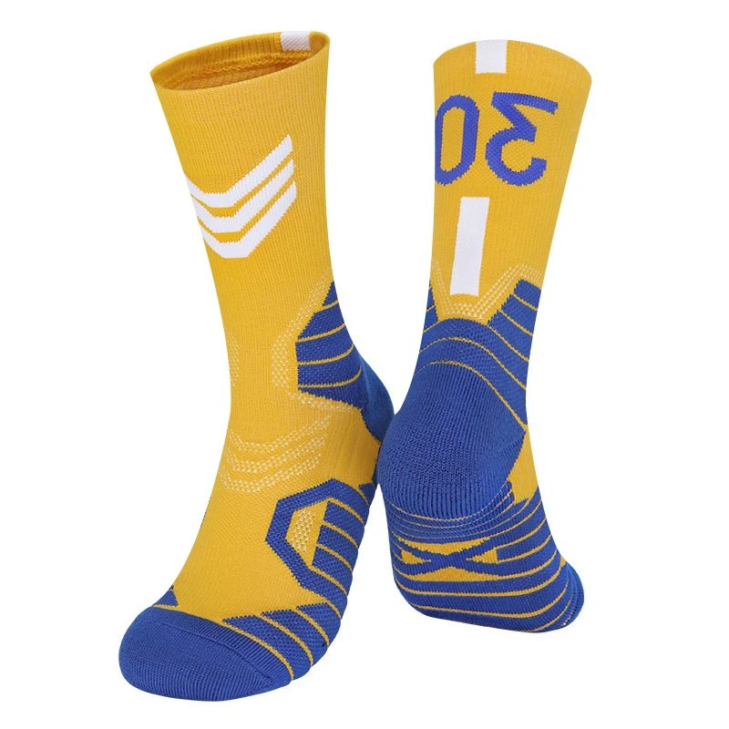 Number Professional Non-Silp Basketball Socks Sports Socks Middle Thickened Men Towel Bottom Child Team Match baloncesto Socks