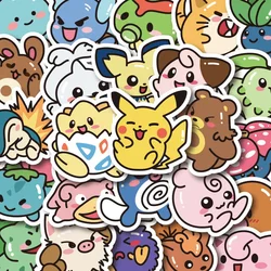 50pcs Anime Kawaii Pokemon Stickers Pikachu Decals DIY Laptop Luggage Skateboard Phone Cartoon Stickers Kid Gift Toys