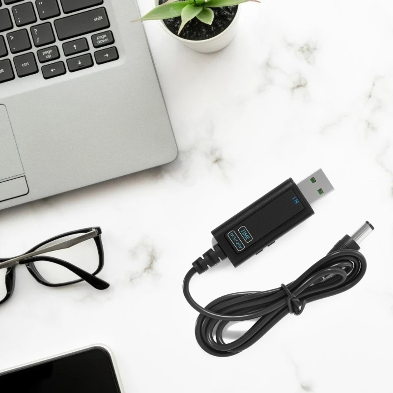 Szybki kabel ładujący DC5.5mm z regulacją napięcia 5V 12V 20V do wielu urządzeń, szybki transfer danych, opcjonalnie USB/Type C 896C