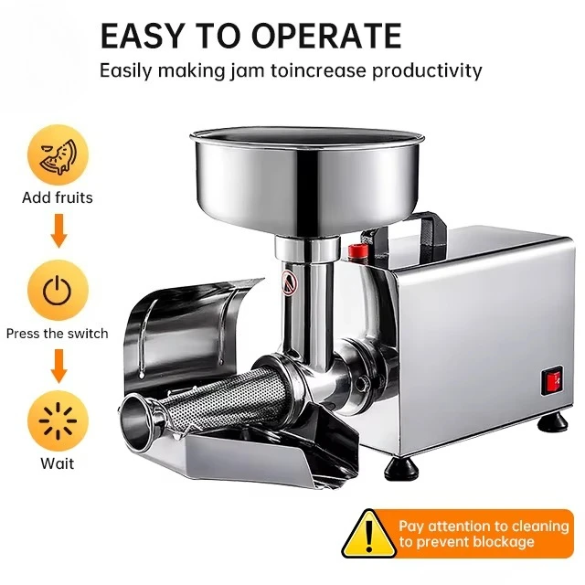 Elektryczna wyciskarka do pomidorów ze stali nierdzewnej 450W JM-1C, wyciskarka do marmolady mango (do domu, restauracji i handlu detalicznego) - sprzedaż bezpośrednio od producenta