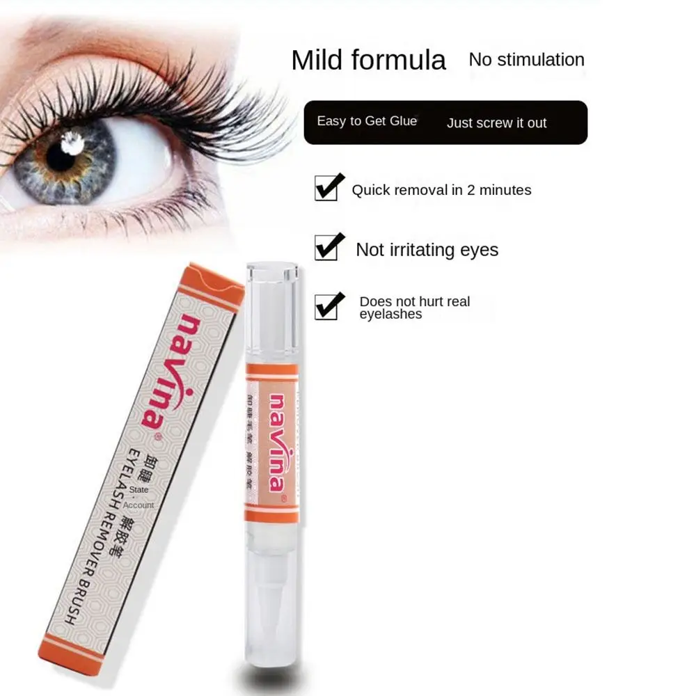 Stylo Dissolvant Adhésif pour Extensions de Cils, Professionnel, Sûr, Liquide Non Irritant