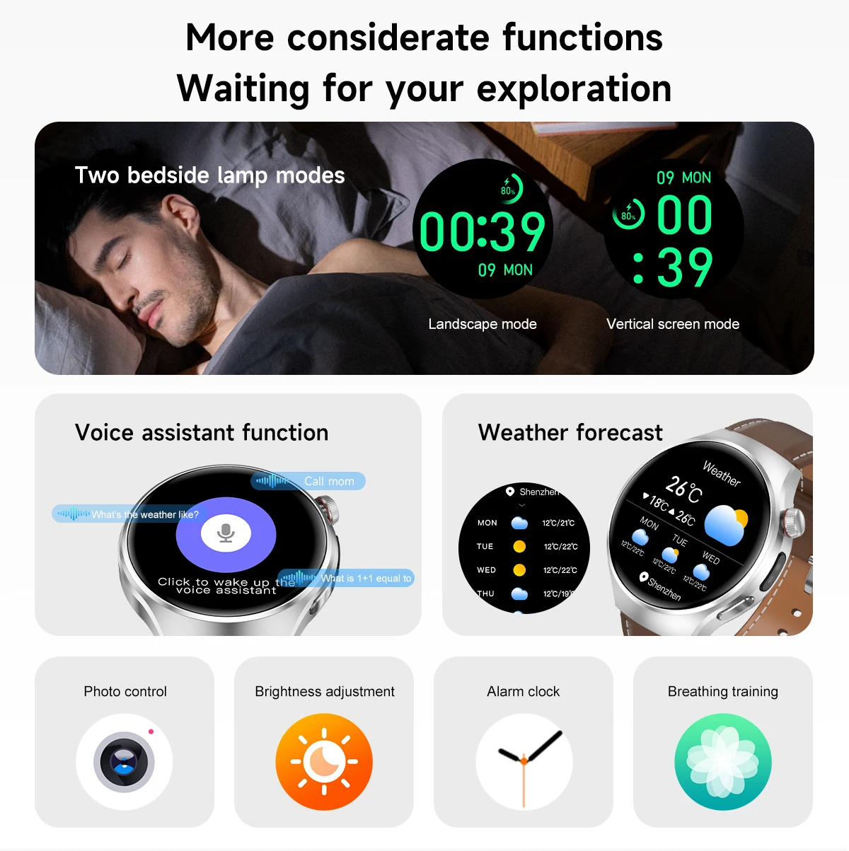 2025 New For HUAWEI Watch 5 Smart Watch Men 1.53" HD AMOLED Screen GPS track Heart Rate Bluetooth Call Compass SmartWatches ﻿