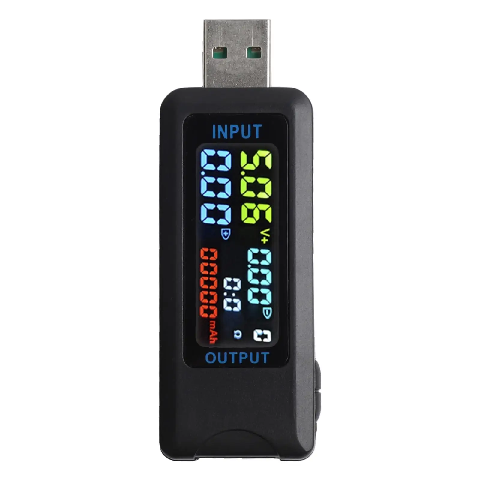 

USB C Power Meter Measure Voltage Current Capacity and Energy with High Definition Color Screen for Quick Reference