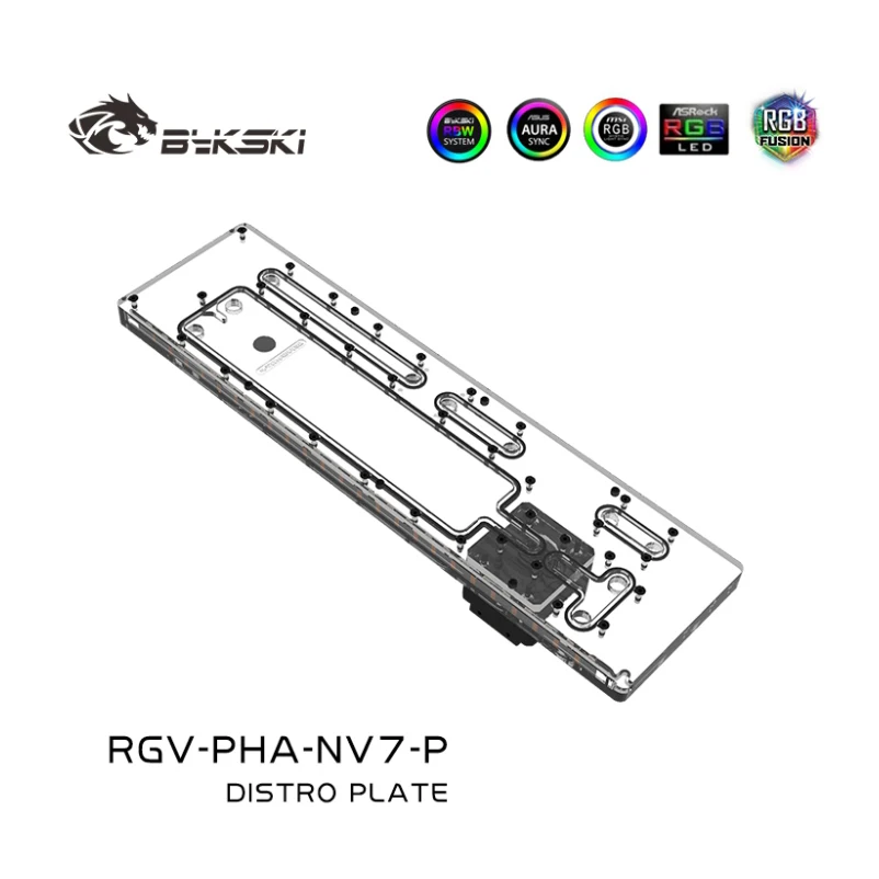 Bykski Acrylic Distro Plate /Board Reservoir for PHANTEKS NV7 Computer Case /Water Cooling System /Combo DDC Pump RGV-PHA-NV7-P