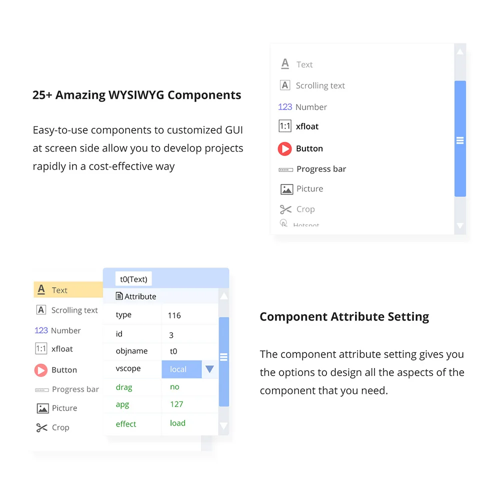 NEXTION NX3224T024 2,4 "HMI pantalla táctil TFT resistivo LCD módulo de serie básica para Arduino 4M Flash a todo color