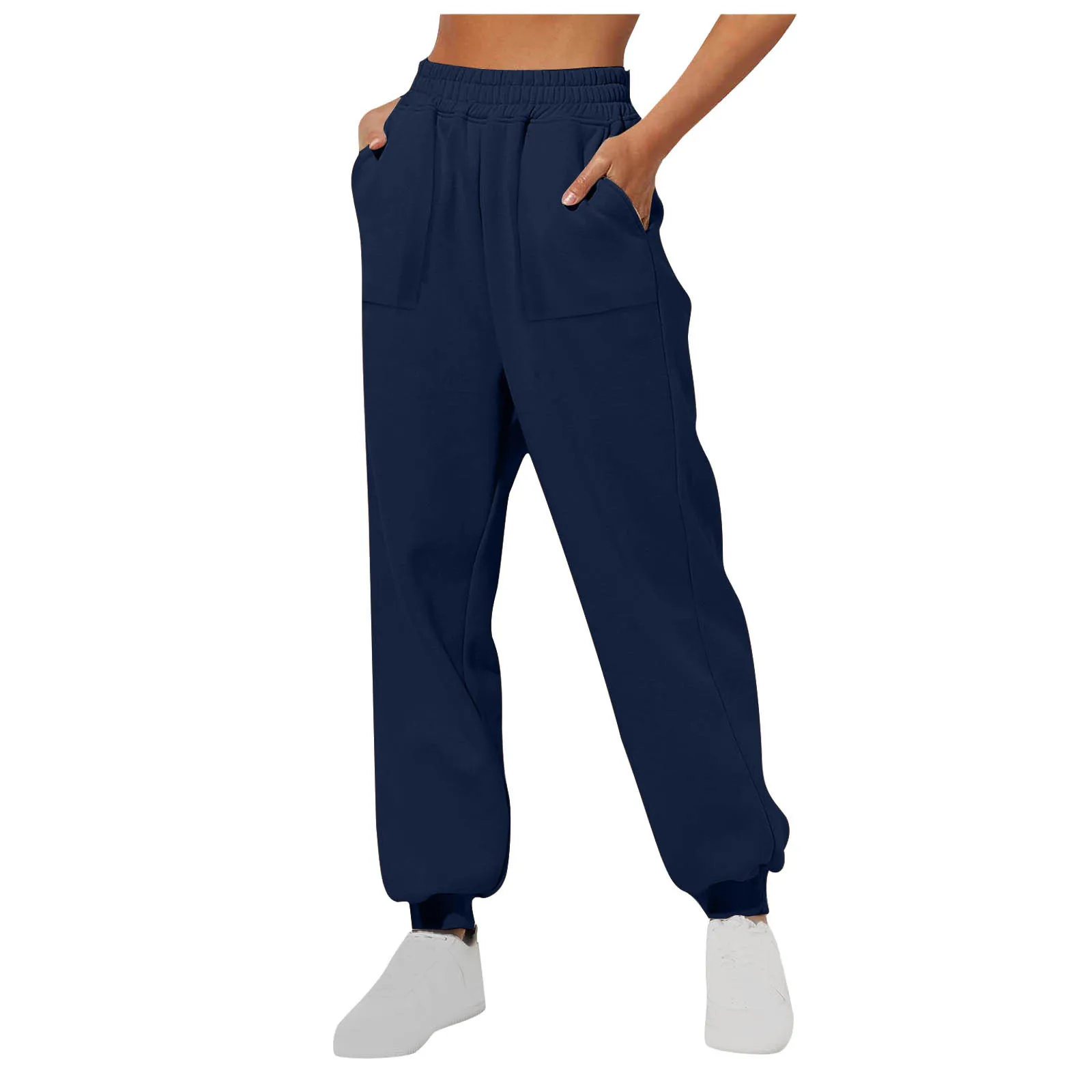 Women’s Fleece Lined Sweatpants Wide Straight Leg Pants Bottom Winter Warm Pants Daily Casual Jogger Sweatpants Sports Trousers