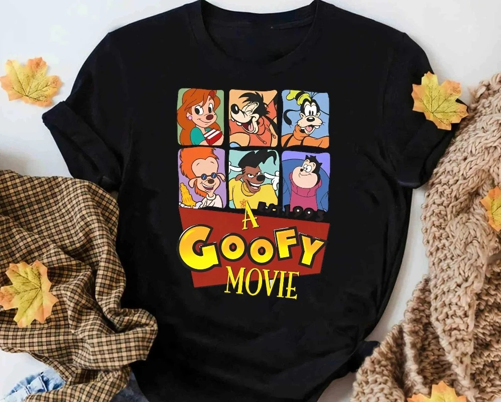 2025 صيف جديد ريترو A Goofy Movie Est 1995 شخصية قميص مضحك ماكس روكسان باورلاين تي شيرت Wdw المملكة السحرية تي شيرت