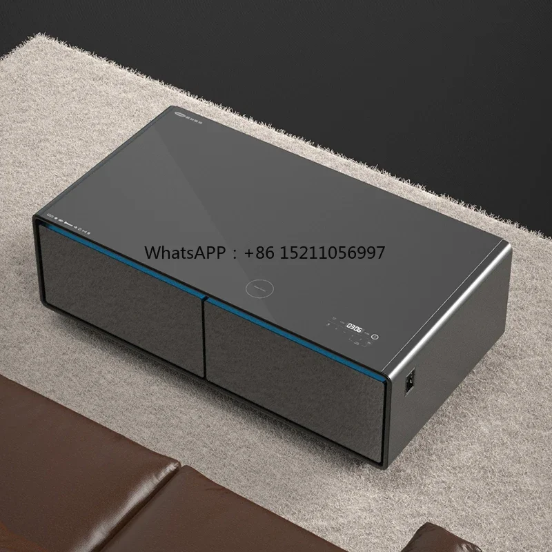 Coffee Table With Refrigerator 135L And Phone Charger  Smart Coffee Table Refrigerator LED