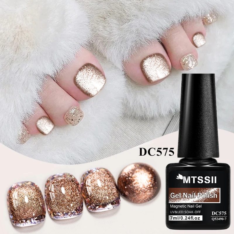 سوبر لامعة القط المغناطيسي هلام طلاء الأظافر تألق بريق شبه دائم عاكس هلام الأشعة فوق البنفسجية/LED نقع قبالة مسمار الفن زينة #4