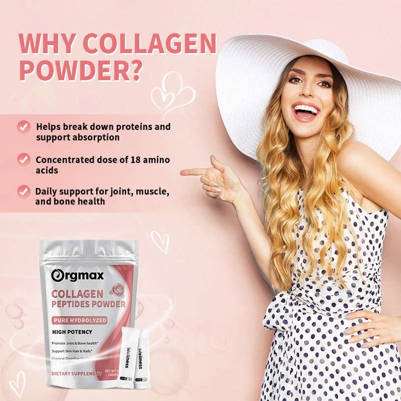 Collagen Peptides Supplement, Supports Gut, Hair, Skin, Nails, and Joints, Hydrolyzed Bovine Collagen, Health Diatry Supplement