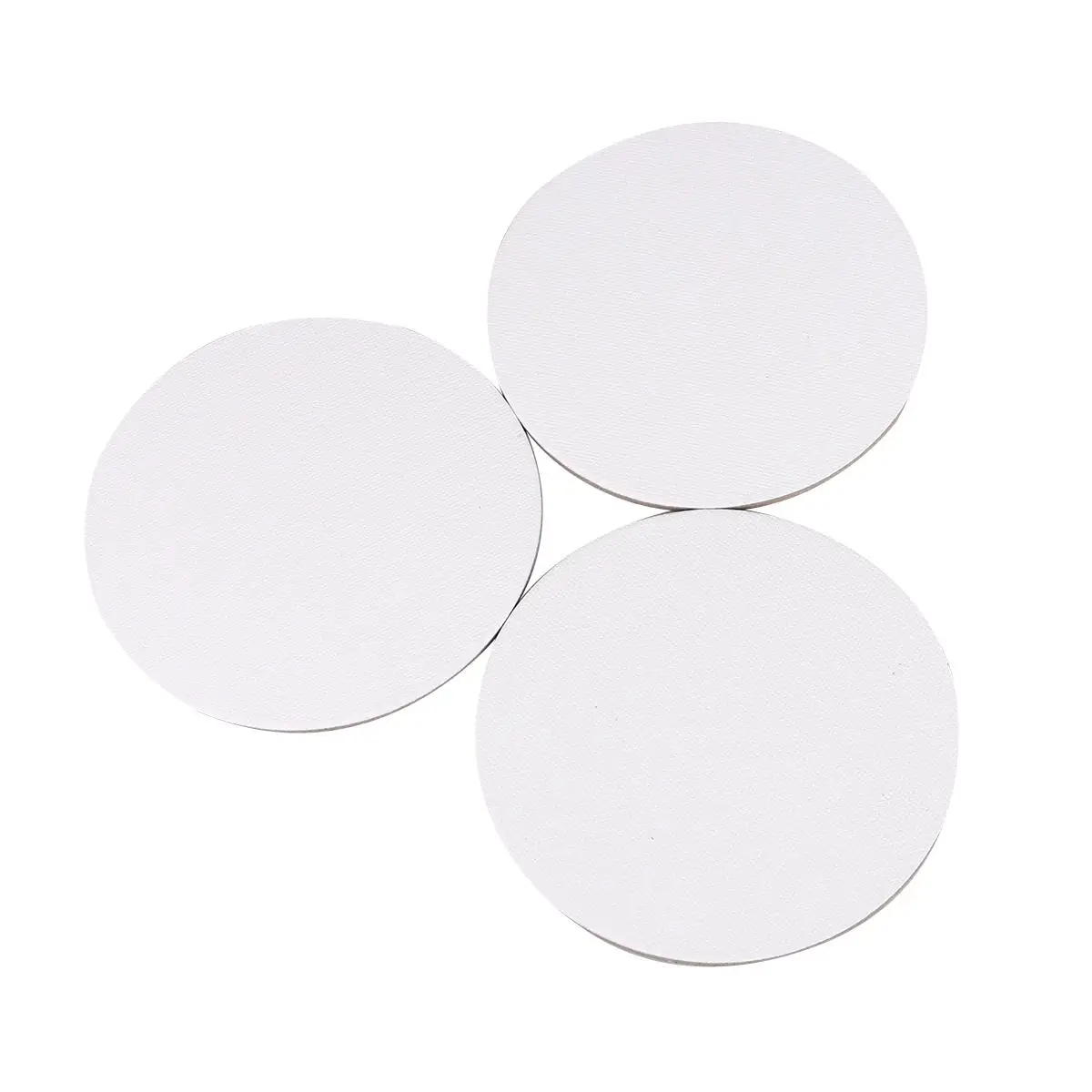 8 PCS Oil Painting Board Set Circular Canvas for Sketchpad Jacket Round Boards Canvases Small Office Drawing