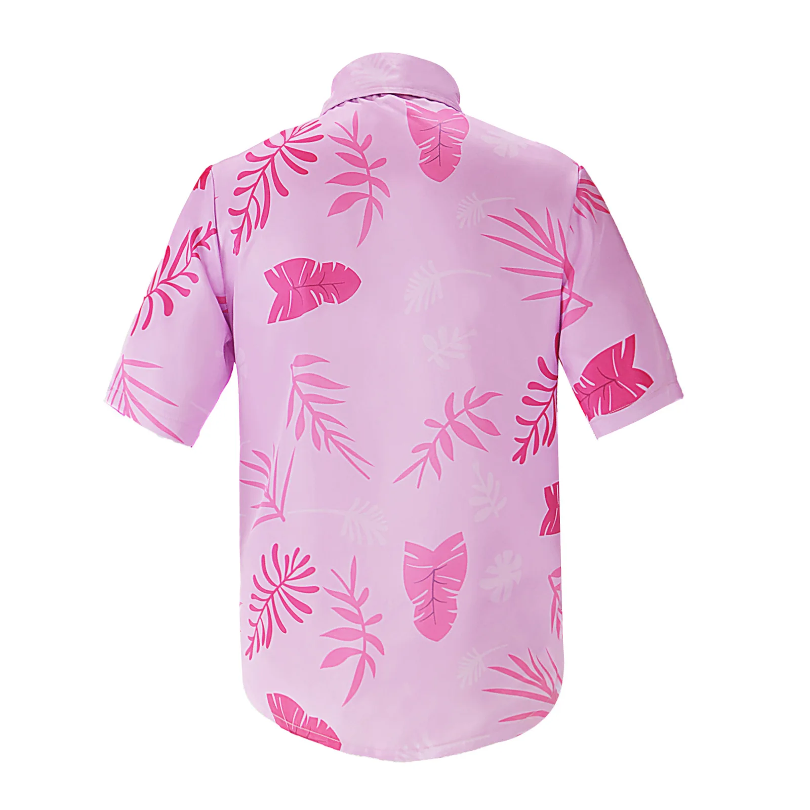 Hawaiian Shirt With Musical Guitar Print For Men, Party Short Sleeve Beach, Hip Hop, Harajuku, Large Size Top view 2