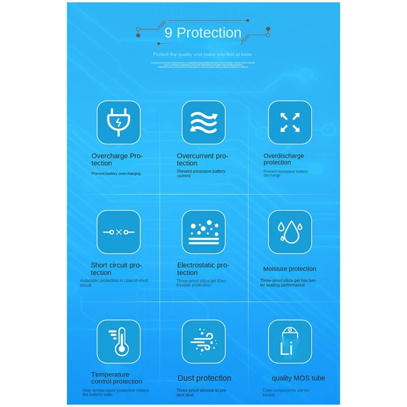 30PCS Battery Protection Board Vacuum Cleaner Lithium Battery Protection Board Integrated Circuit Protection Board Pcb