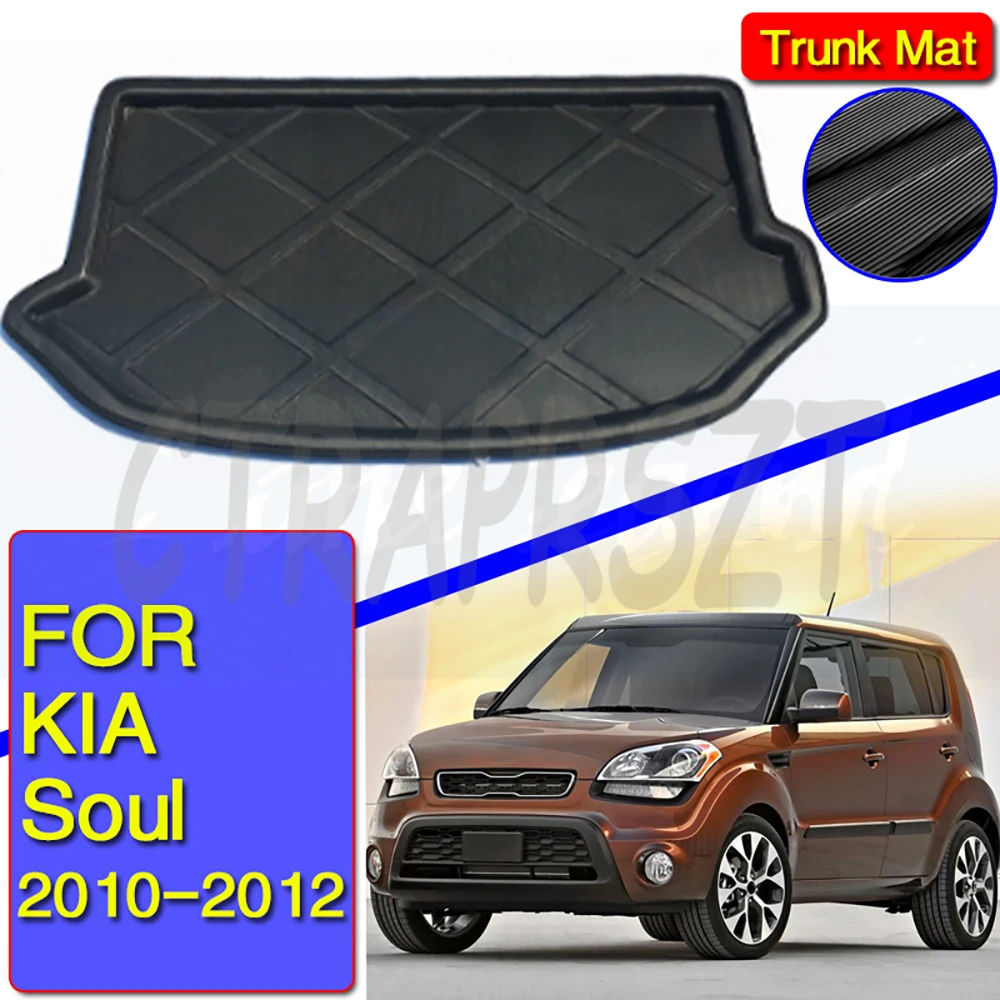 

Автомобильный коврик для обуви для KIA Soul 2010 2011 2012, водонепроницаемый ковер, Muds, коврики для багажника автомобиля, прокладки для хранения, аксессуары для интерьера автомобиля