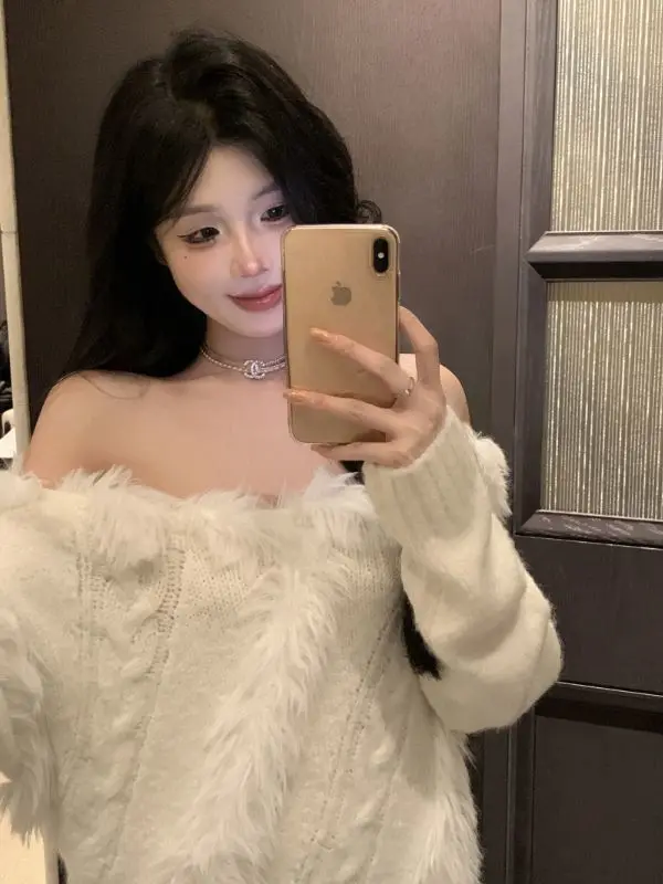 

Sweaters Jumpers Pullovers Womens Pullover Damen Gothic Graffiti Print Street Urban Y2K Harajuku Fashion Culture Punk Youth Warm